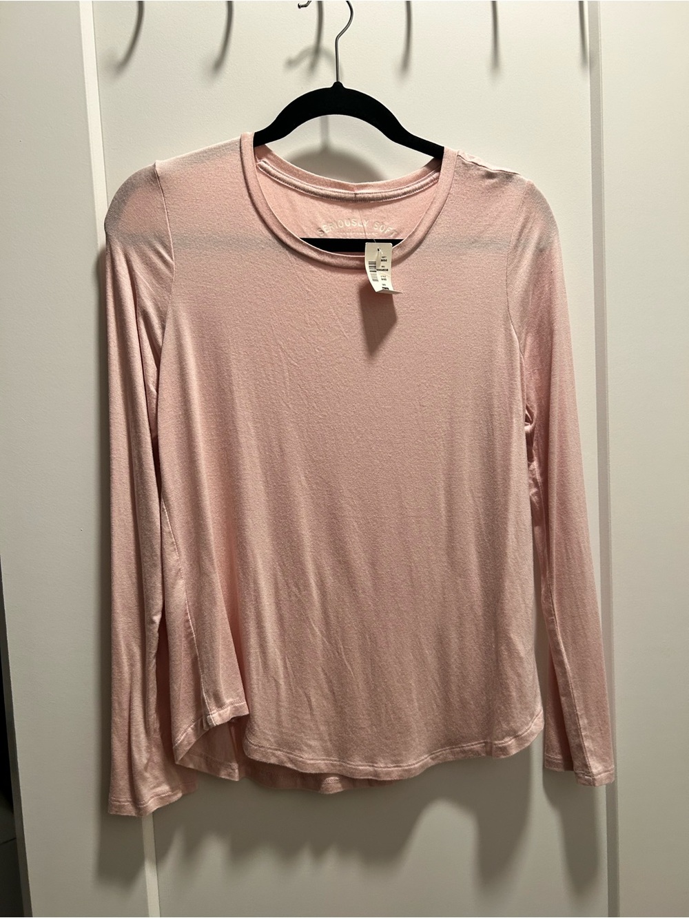 Aeropostale Light Pink Seriously Soft Long Sleeve